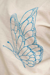 Ivory Butterfly Embroidered Co-Ord Set – Premium Women’s Wear
