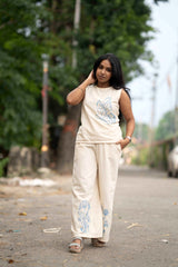 Ivory Butterfly Embroidered Co-Ord Set – Premium Women’s Wear