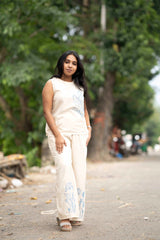 Ivory Butterfly Embroidered Co-Ord Set – Premium Women’s Wear